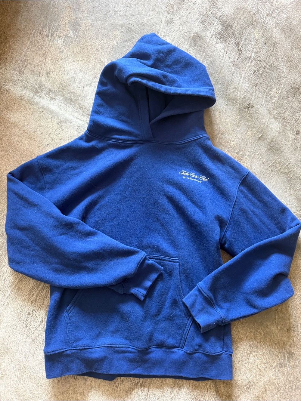 Brunette The Label Royal Blue Logo Hoodie